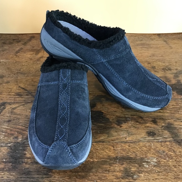 Easy Spirit Shoes - EASY SPIRIT Women's Blue Shoes Slides Clog Slip On Leather SZ 6.5 Like New